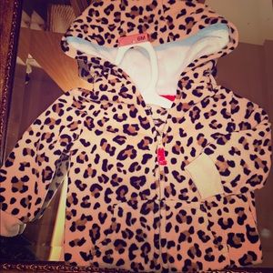 6 mo Leopard Print Fleece Bodysuit
